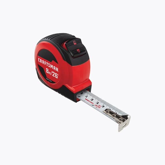 Self-lock 1-in. X 26ft/8m tape measure